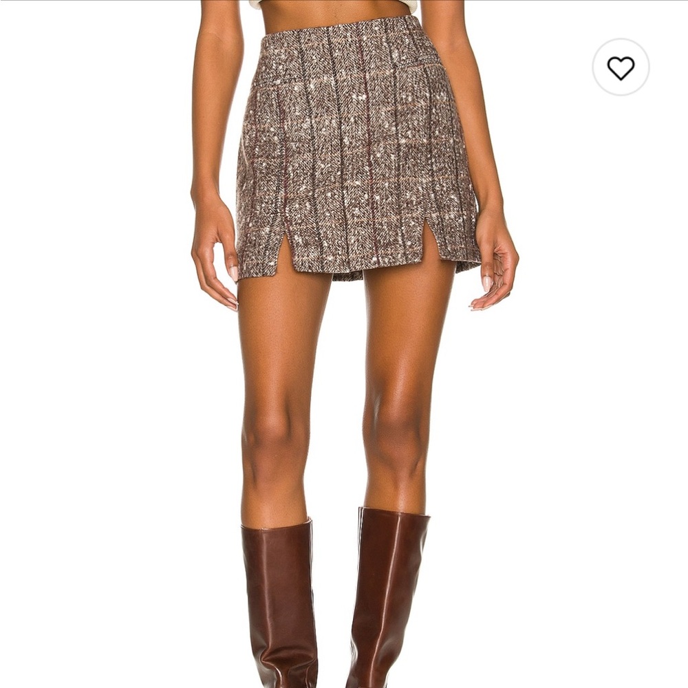 Revolve Plaid mini skirt